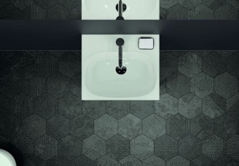 500636012 Подвесная раковина настенная прямоугольная Keramag  белая  - Вид №1