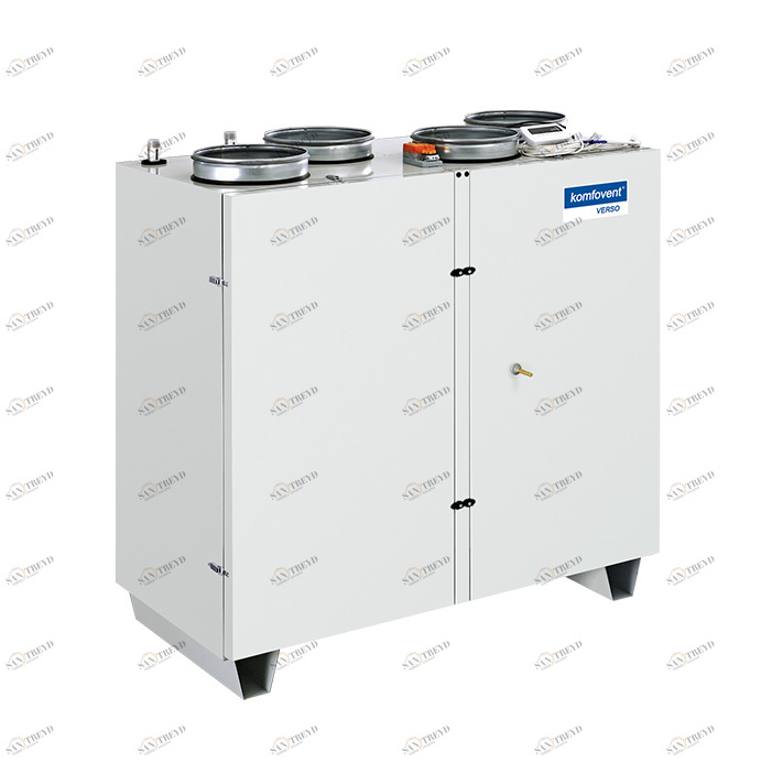 Приточно-вытяжная установка с пластинчатым рекуператором VERSO-P-1200-V KOMFOVENT sun-id-683773