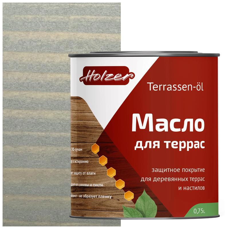90407787 Масло для террас Mterras075SeriyLen цвет серый 0.75 л STLM-0218187 HOLZER