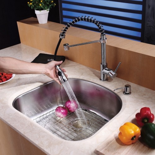 KBU10 Мойка кухонная прямоугольная Krausru  - Вид №8