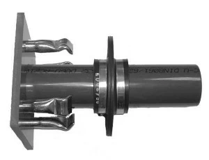 SANIT 17117000000 Панель проходной PVC-U, прямой односторонний фланец втулки якорь V4A