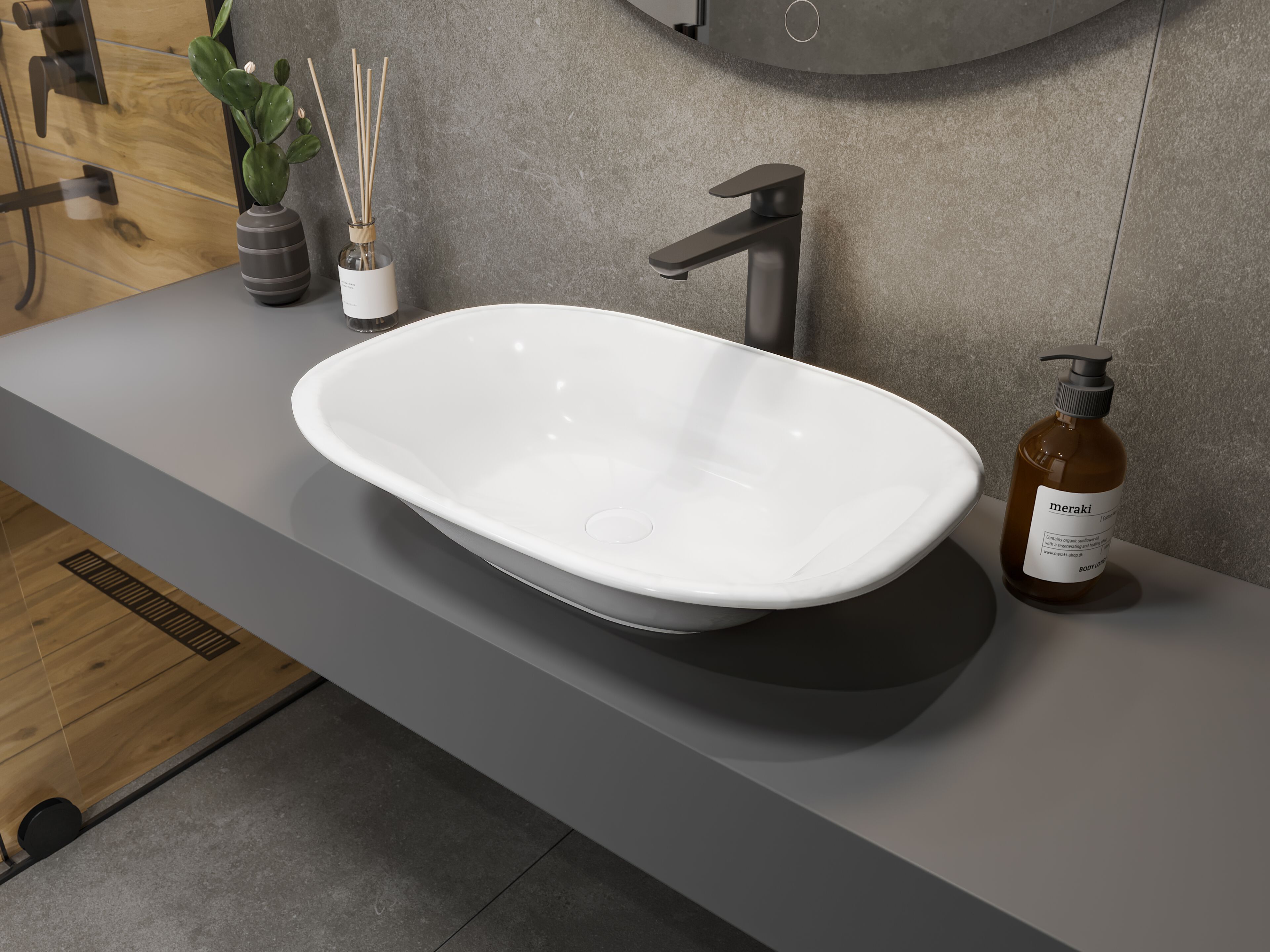 Столешница для умывальника Fireclay Kaleseramik сантехника ARCH-00096433 - Вид №1