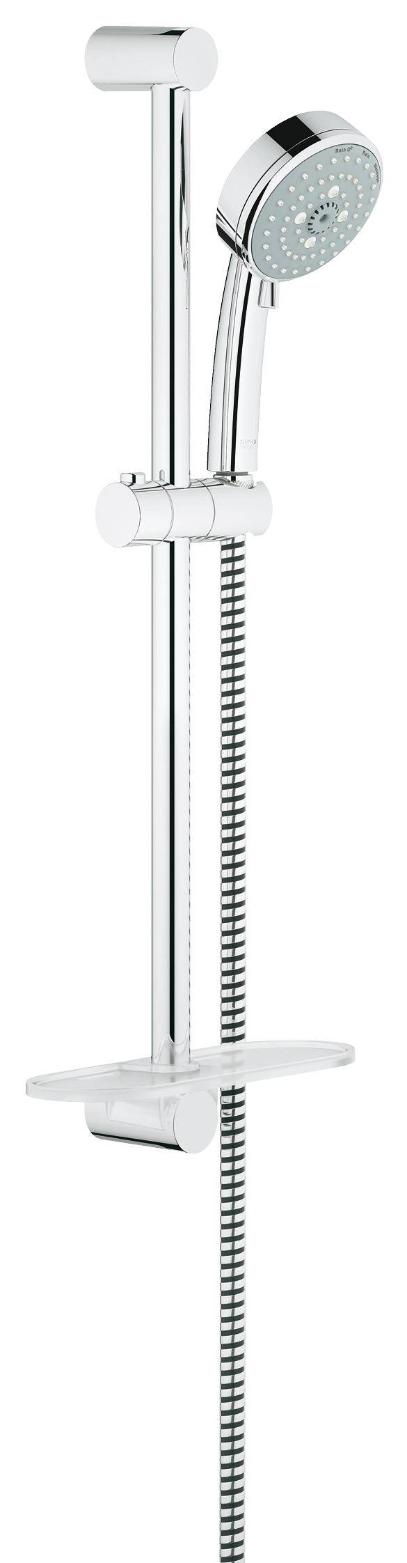 27576001 Душевой гарнитур с полочкой Grohe Tempesta Cosmopolitan хром - Вид №1