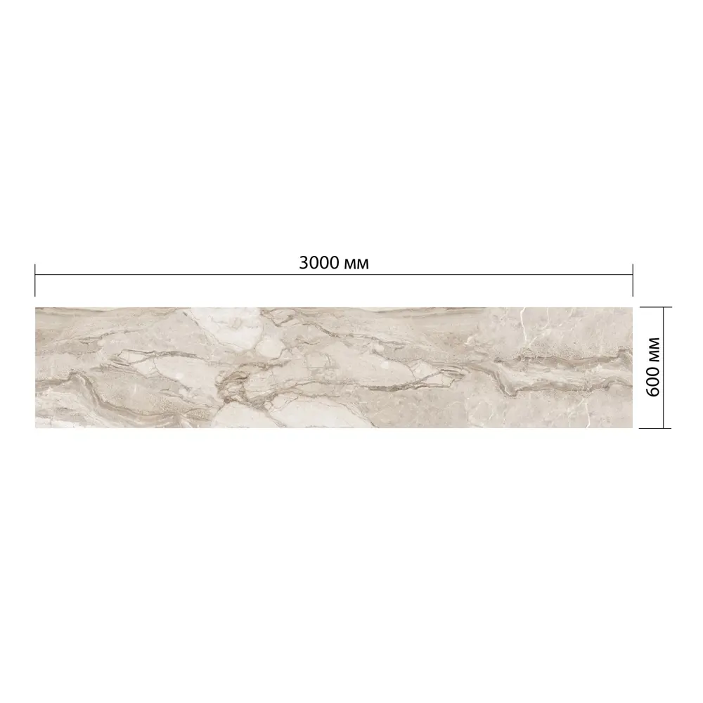 Santreyd Панель ПВХ Мрамор бежевый 600х3000 мм - стильная защита для кухни 89346064 STLM-1014984 - Вид №4