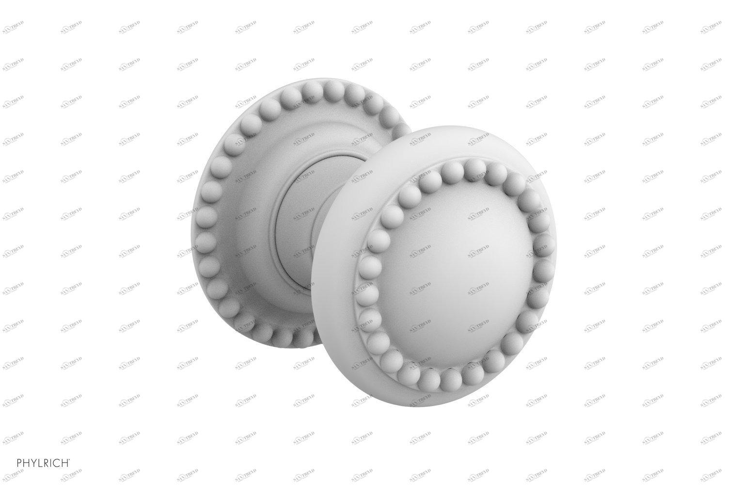 Мебельная фурнитура BEADED Phylrich  5250-026 Хромированный 