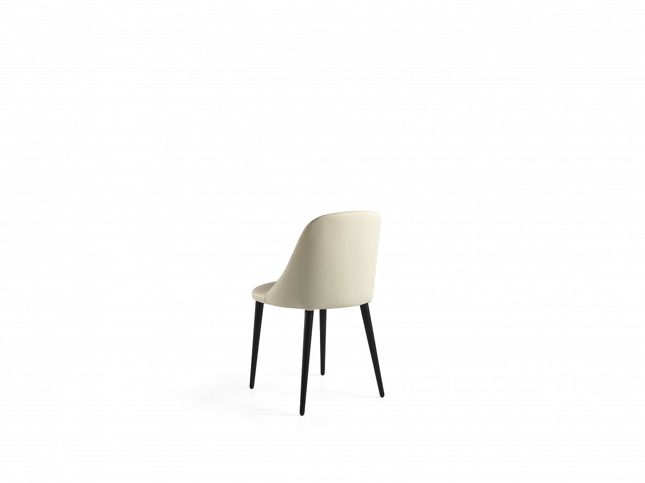 Мягкий стул кожаный кремовый CPMK125-CREMA от Angel Cerda ANGEL CERDA  241759 Бежевый  - Вид №1