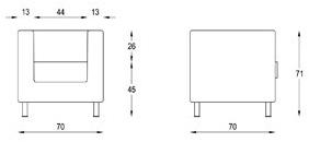 Diemme Кресло из ткани с подлокотниками Frame sun-id-1471548 - Вид №3