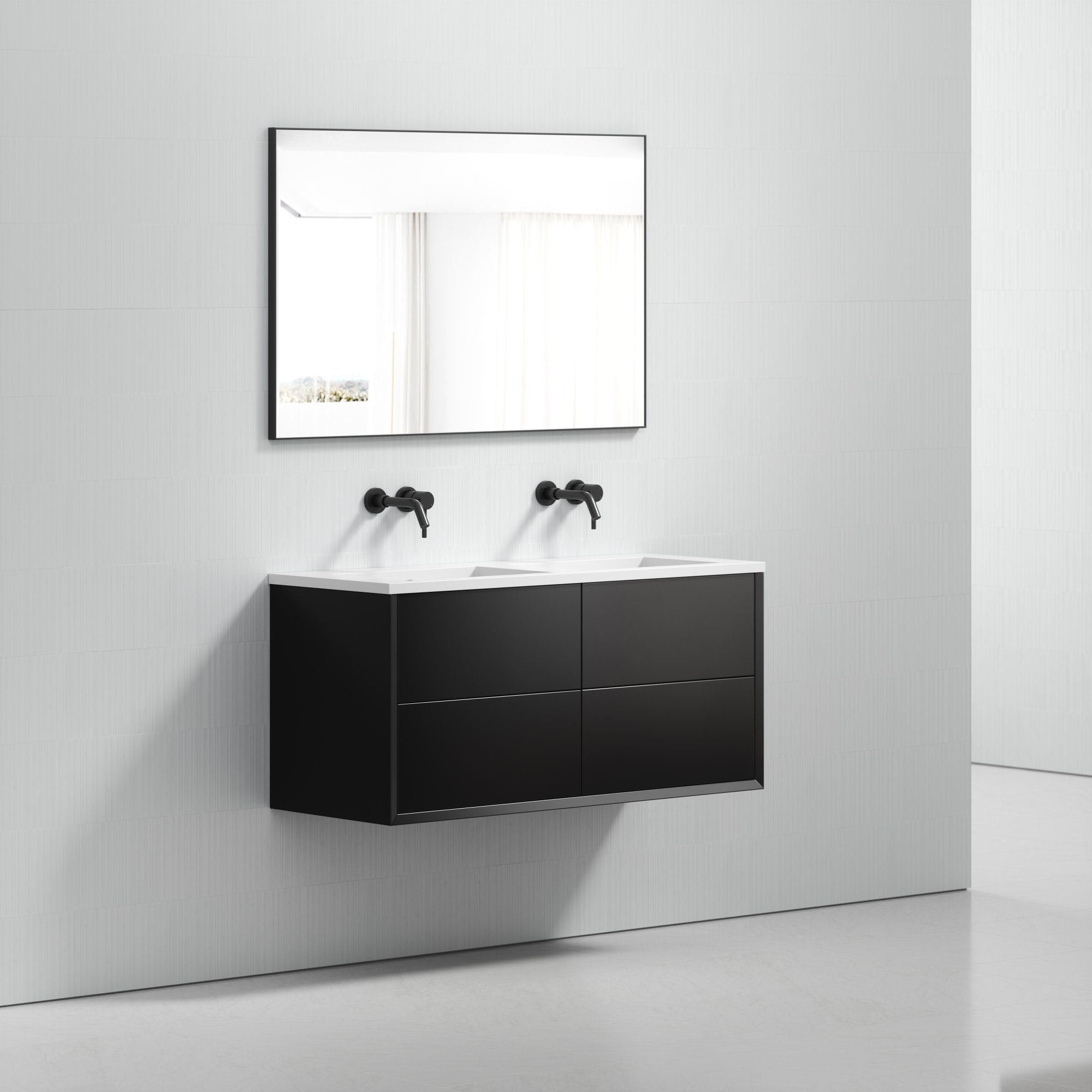 Двойной деревянный шкаф для умывальника со встроенной раковиной LUSSO Volini ARCH-00033994 - Вид №5