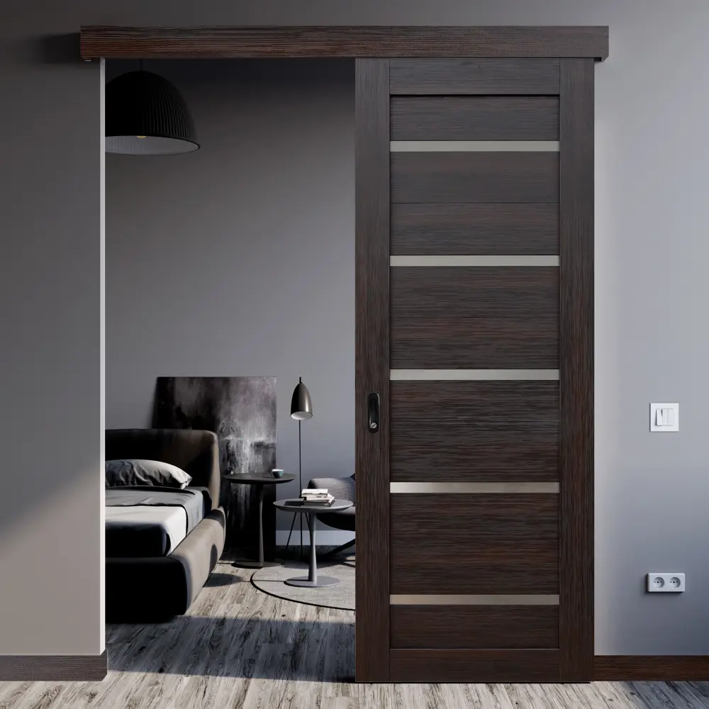 Комплект двери Artens Дукато глухая 90x200 см Hardflex цвет акация с добором 100 мм STLM-2139116 - Вид №2