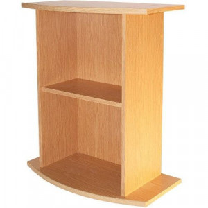 Т0044825 Тумба под аквариум фигурная, открытая дуб 50х30х70см АКВА-ПЛЮС