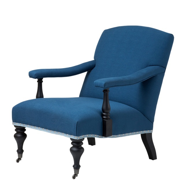 Кресло Trident от Eichholtz EICHHOLTZ ДИЗАЙНЕРСКИЕ, EICHHOLTZ 062233 Синий  - Вид №2
