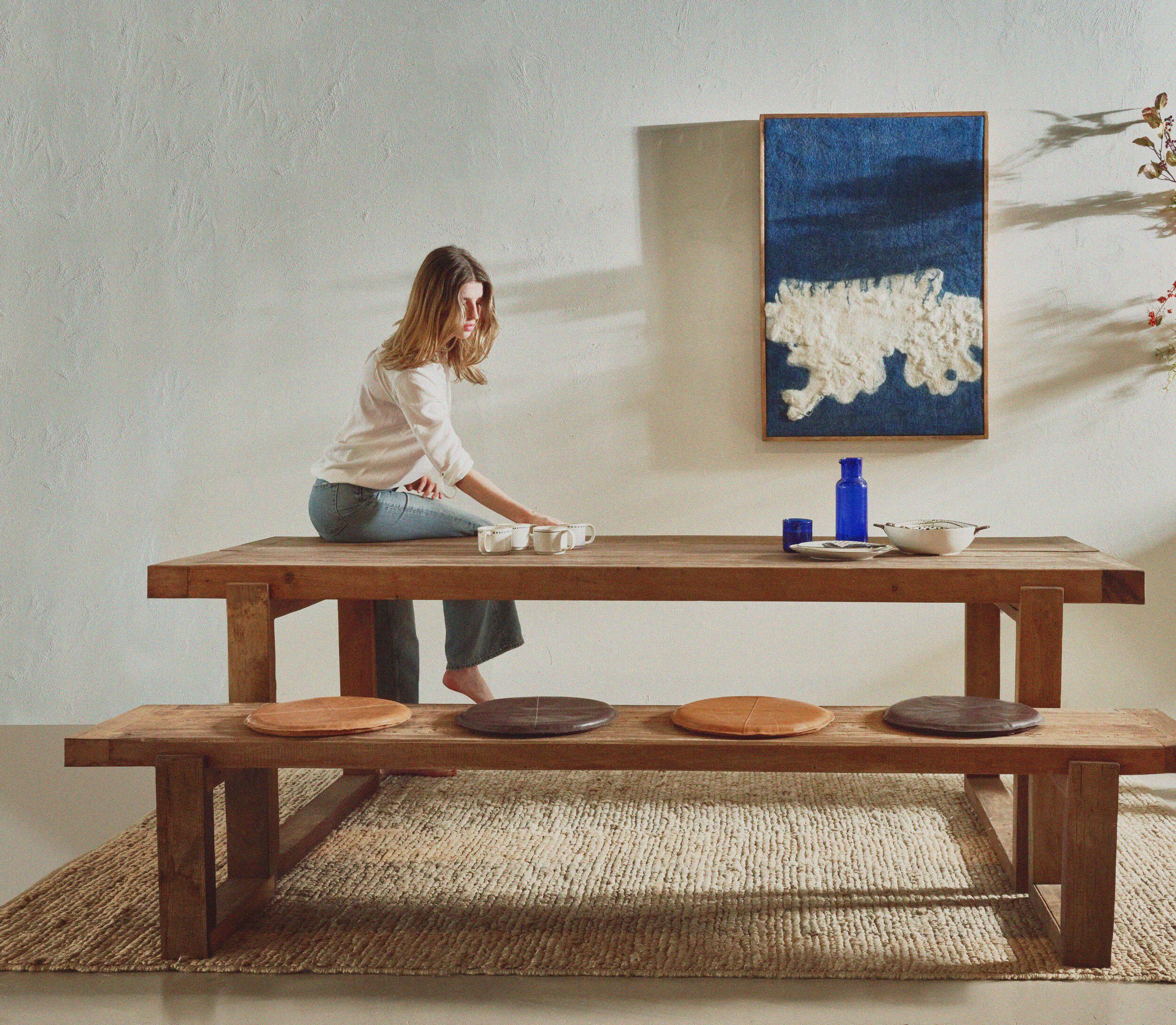 Восстановленная деревянная скамья POMAX Андалусия ARCH-00017324 - Вид №1