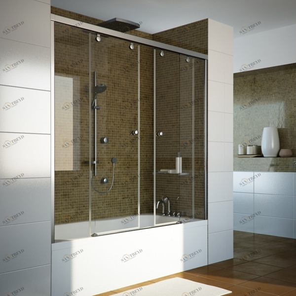 220X160GV864 Душевое ограждения на борт вынны GUTEWETTER Германия Slide