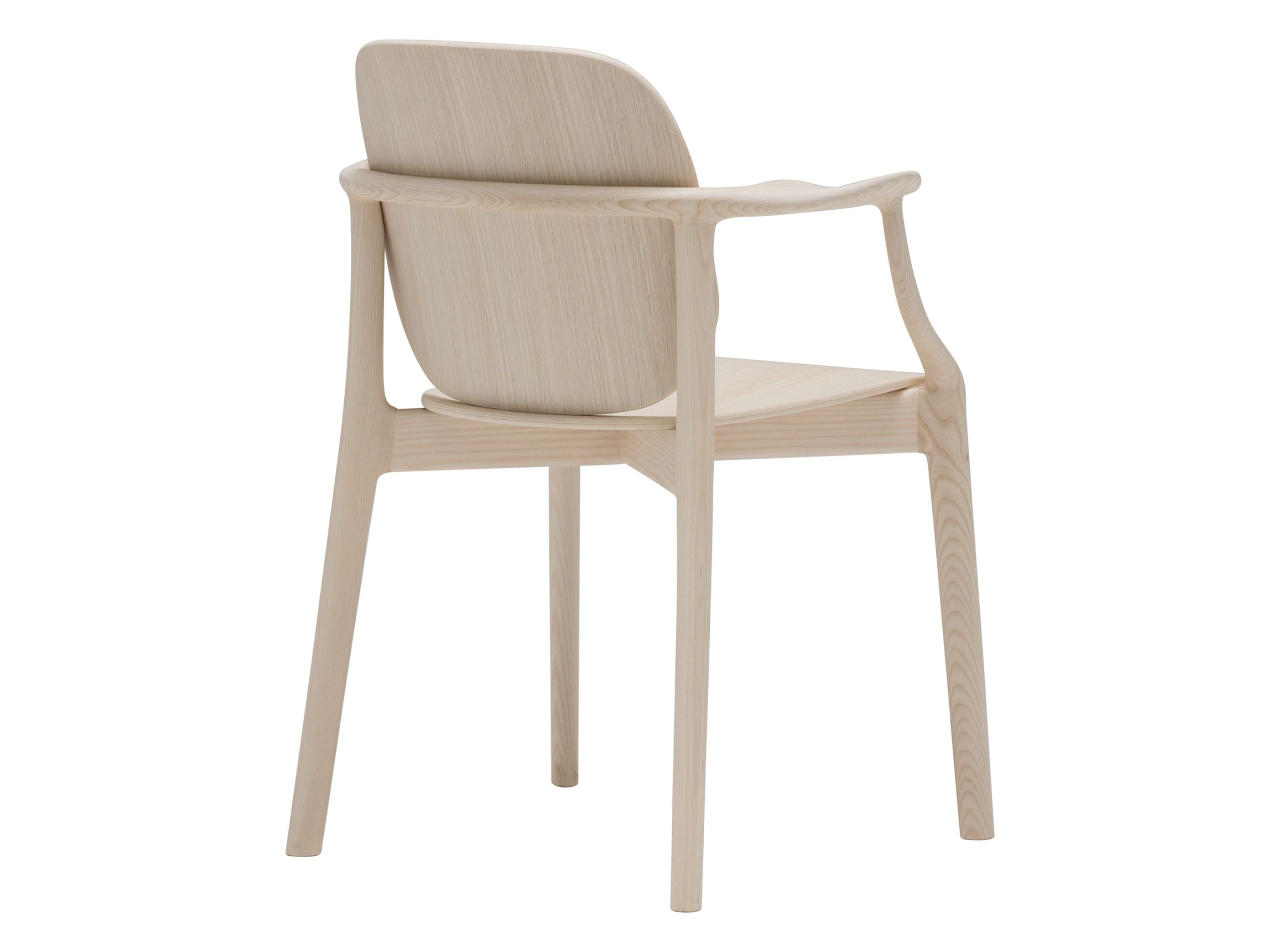 Стул из массива дерева с подлокотниками Andreu World Solo Chair ARCH-00115947 - Вид №1