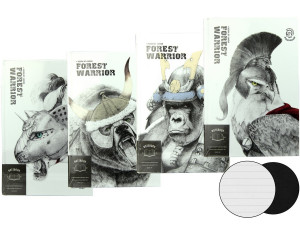 519876 Записная книжка "Forest Warrior" А5, 112 листов, в линейку, в ассортименте Languo