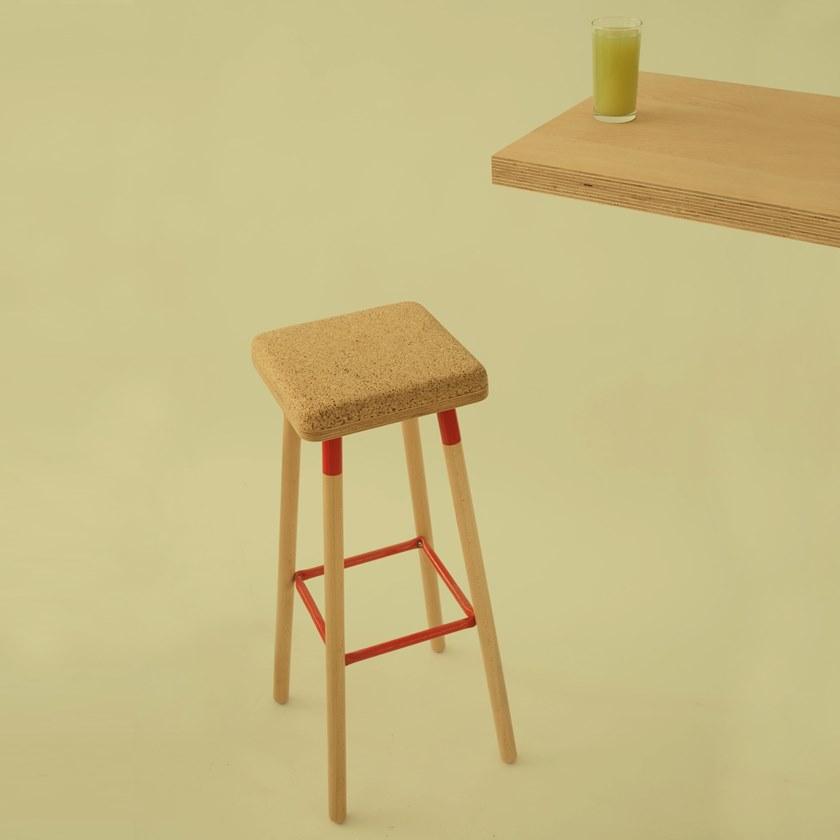 Askia Табурет из пробки с подставкой для ног Marco sun-id-1481458 - Вид №8