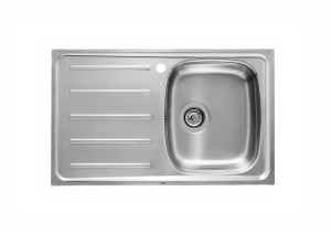 A870H40801 Frgadro d 1 cubta d acro inoxidabl и дренаж слева ROCA E