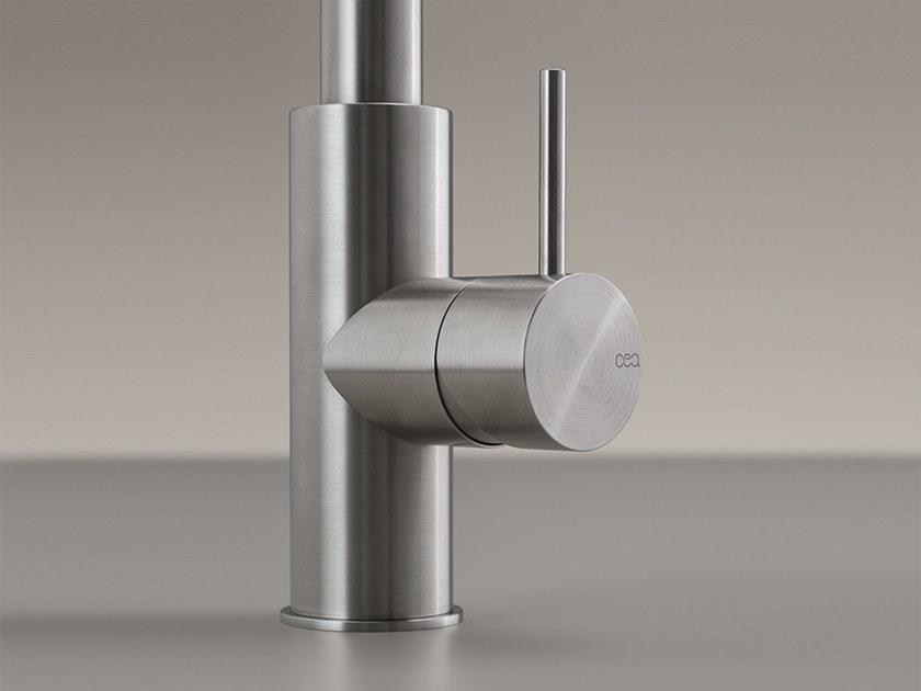 Ceadesign Кухонный смеситель на одно отверстие из нержавеющей стали с вытяжным душем Milo360 Mil 201 - Вид №2