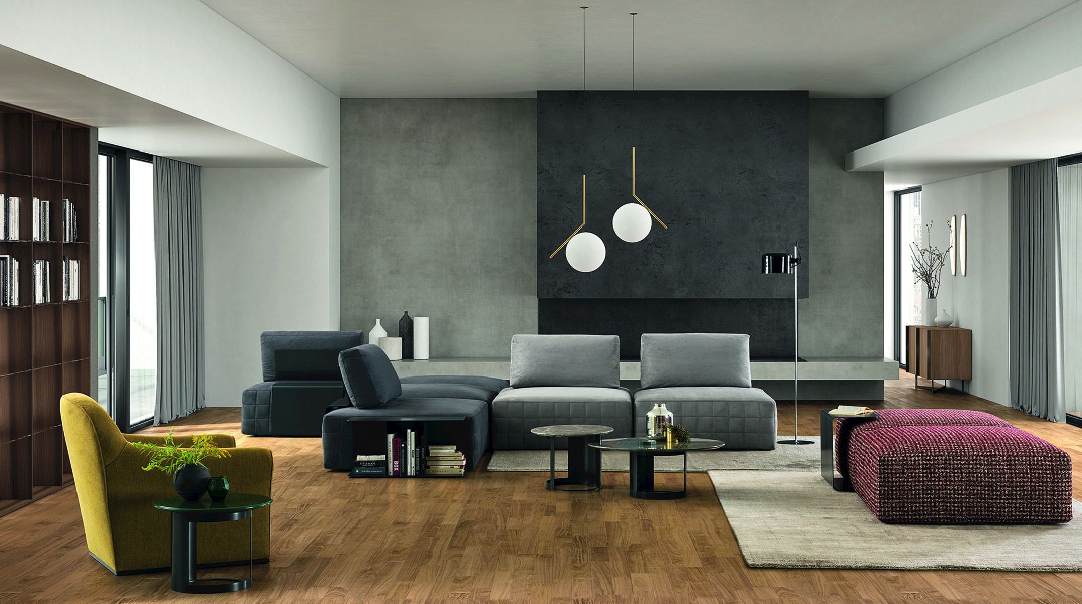 Угловой диван с журнальной стойкой BODEMA SHANGHAI ARCH-00143450 - Вид №2