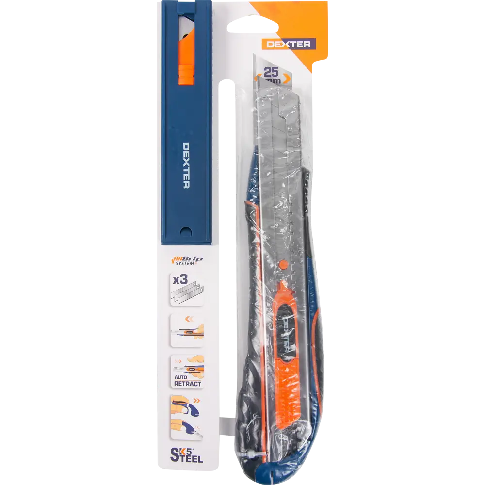 Нож Dexter 25 мм, прорезиненная ручка 16851835 STLM-2092491  - Вид №1