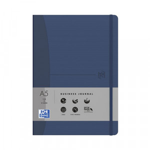 400053009 Блокнот OFFICE SIGNATURE с фикс.резинкой А5 72 л. линейка синий OXFORD