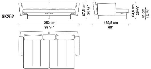B&B Italia Модульный тканевый диван Saké sun-id-1382720 - Вид №1