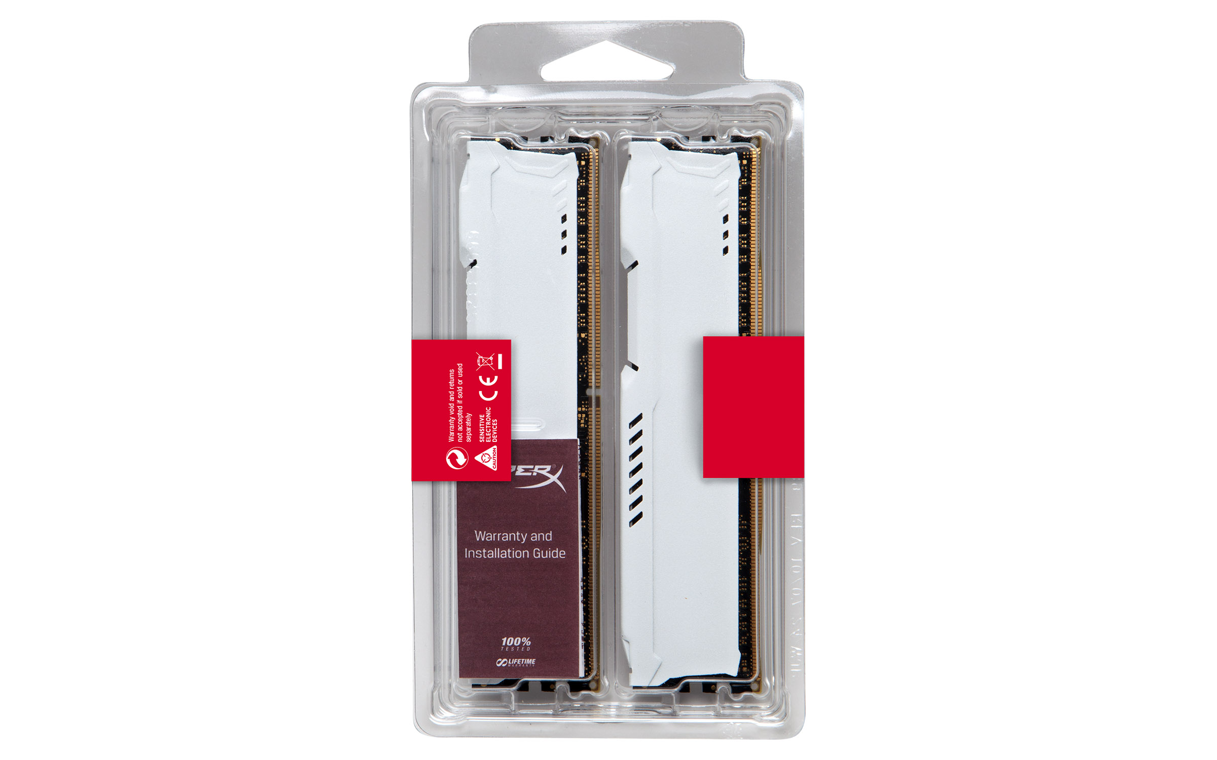 HX429C17FW2K2/16 16gb 2933mhz ddr4 cl17 dimm (kit of 2) hyperx fury white Kingston Santreyd  - Вид №3