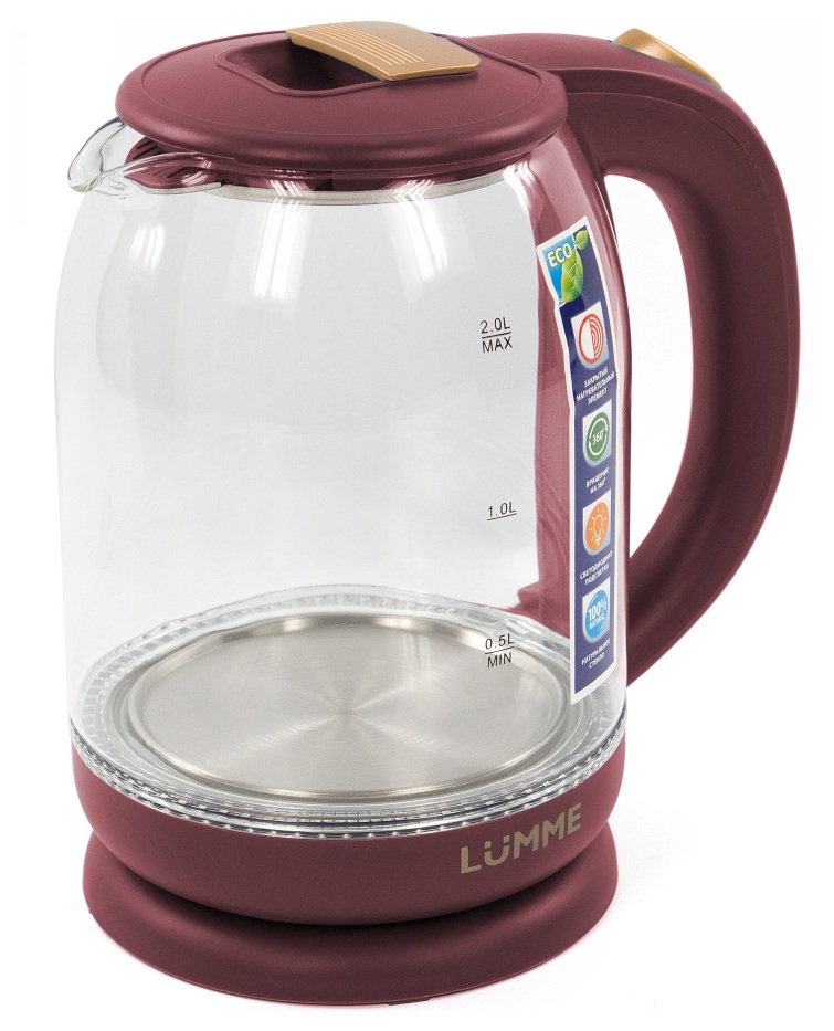 8145243 Электрочайник LUMME LU-142 красный STDN-0121830 - Вид №1