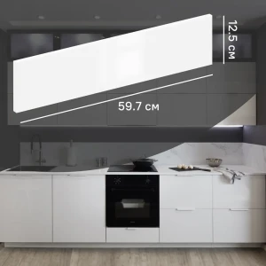 Фасад кухонного шкафа Аша 59.7x12.5 см KONSENSA ДСП цвет белый 89419165 STLM-2041684