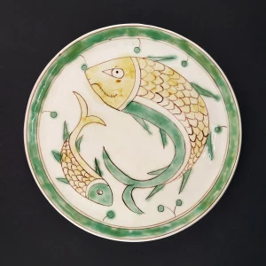 Декоративное блюдо "Рыбы" (на белом фоне)