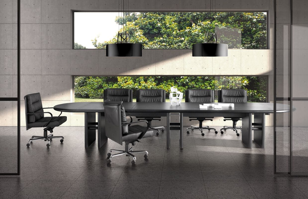 Кожаное вращающееся офисное кресло с подлокотниками i 4 Mariani GINZA ARCH-00110384 - Вид №6