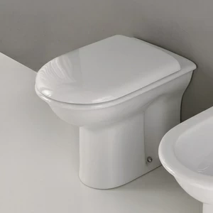 0340 Приставной унитаз напольный Белый Olympia Ceramica FEDERICA Италия