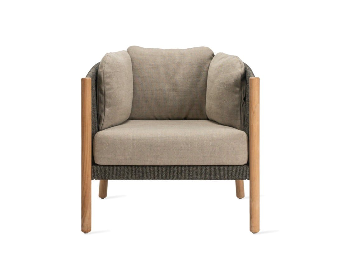 Веревочное садовое кресло с подлокотниками Vincent sheppard медленный ARCH-00146914 - Вид №1