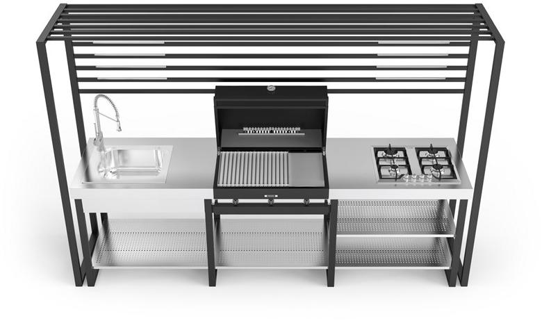 Fògher Модульная летняя кухня с барбекю и плитой  1043731  - Вид №3