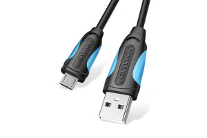 16442775 Кабель USB 2.0 AM/micro B 5pin - 1.5м, черный VAS-A04-B150 VENTION