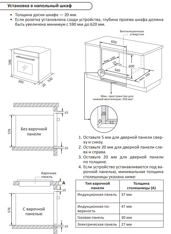 9103382 Электрический духовой шкаф DEXP 1MS-B черный STDN-0123609 - Вид №10