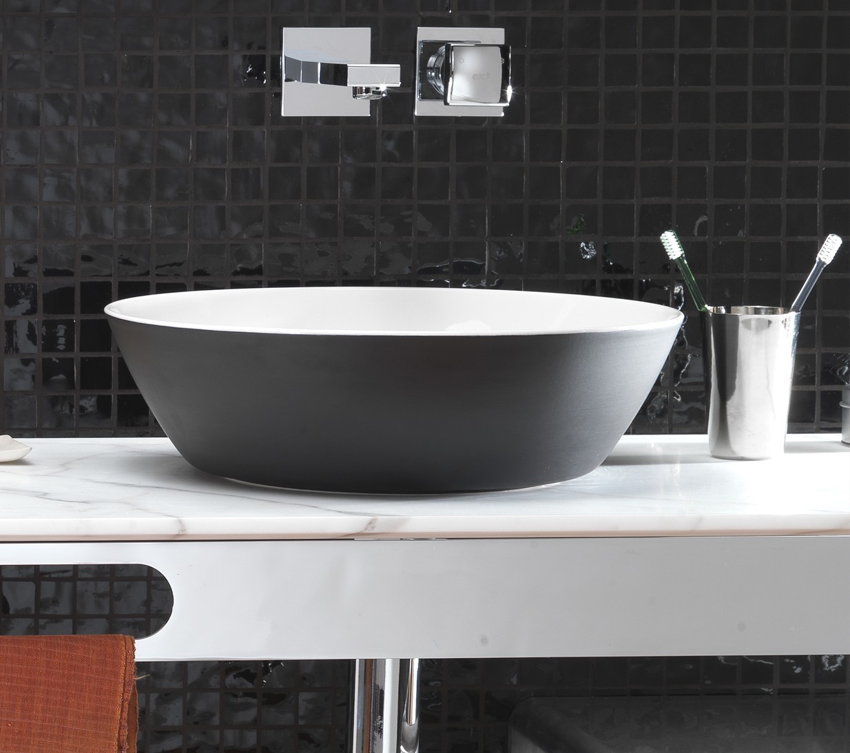 com_wetbn Накладная раковина на столешницу  круглая Ex.T  - Вид №2