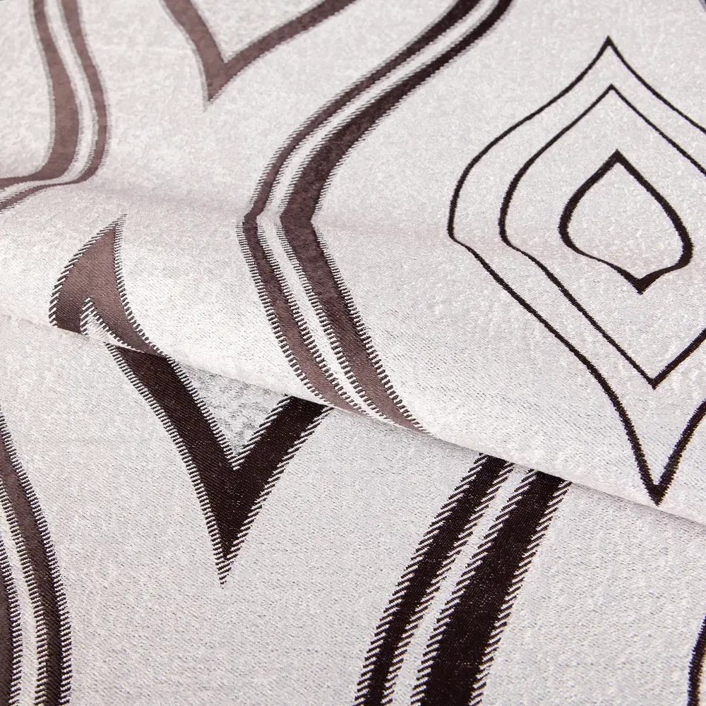 Ткань димаут «Витражный», 280 см, вензель, цвет бежево-шоколадный ТОРГОВЫЙ ДОМ ТЕКСТИЛЬ STLM-2085769