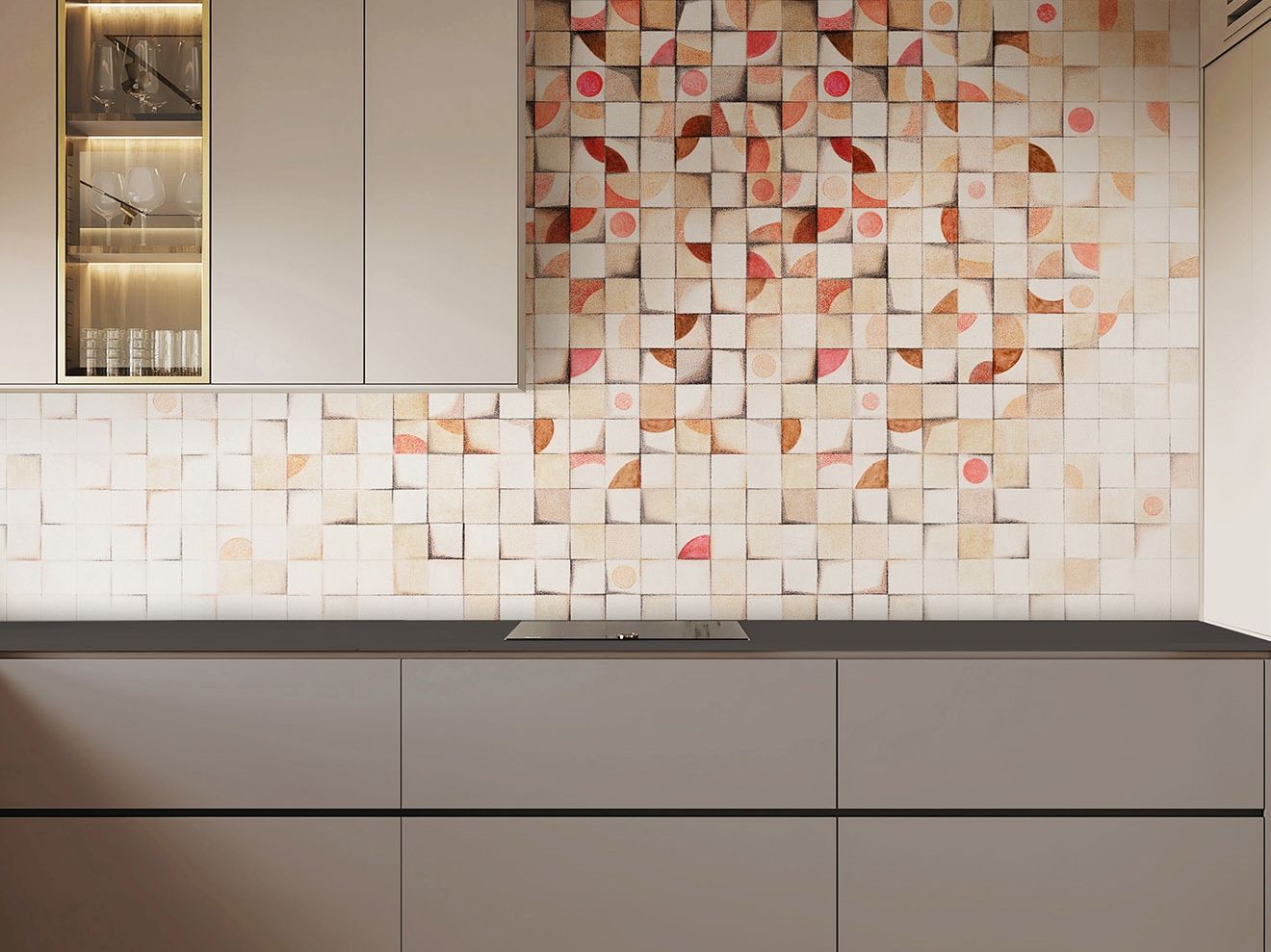 Геометрические обои ПВХ бесплатно, экологически чистые, моющиеся WallPepper ROMPICAPO ARCH-00009177