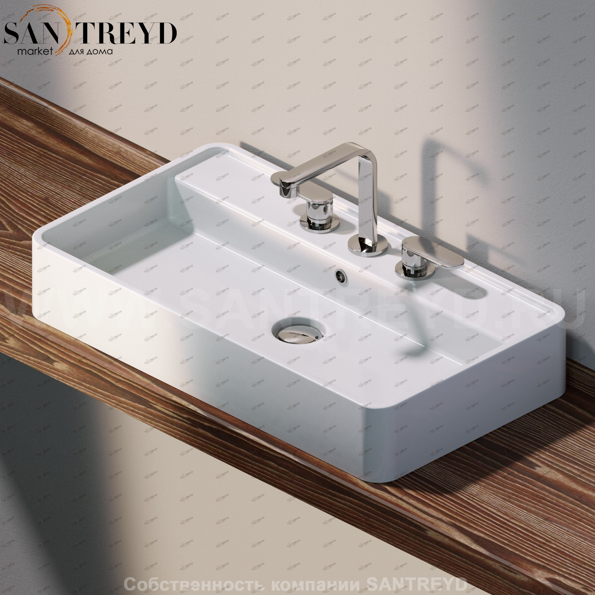 MW75PR9016 Накладная раковина на столешницу  прямоугольная Ceramica Flaminia Miniwash