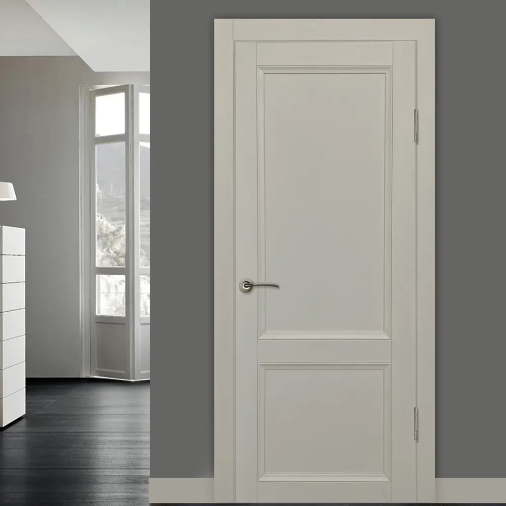 Комплект двери Рондо глухая 90x200 см Hardflex цвет серый жемчуг без доборов МАРИО РИОЛИ STLM-2171831 - Вид №1