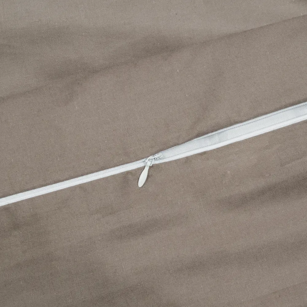 Комплект постельного белья Tex Republic 28525 двуспальный сатин серо-бежевый STLM-2055474 - Вид №2