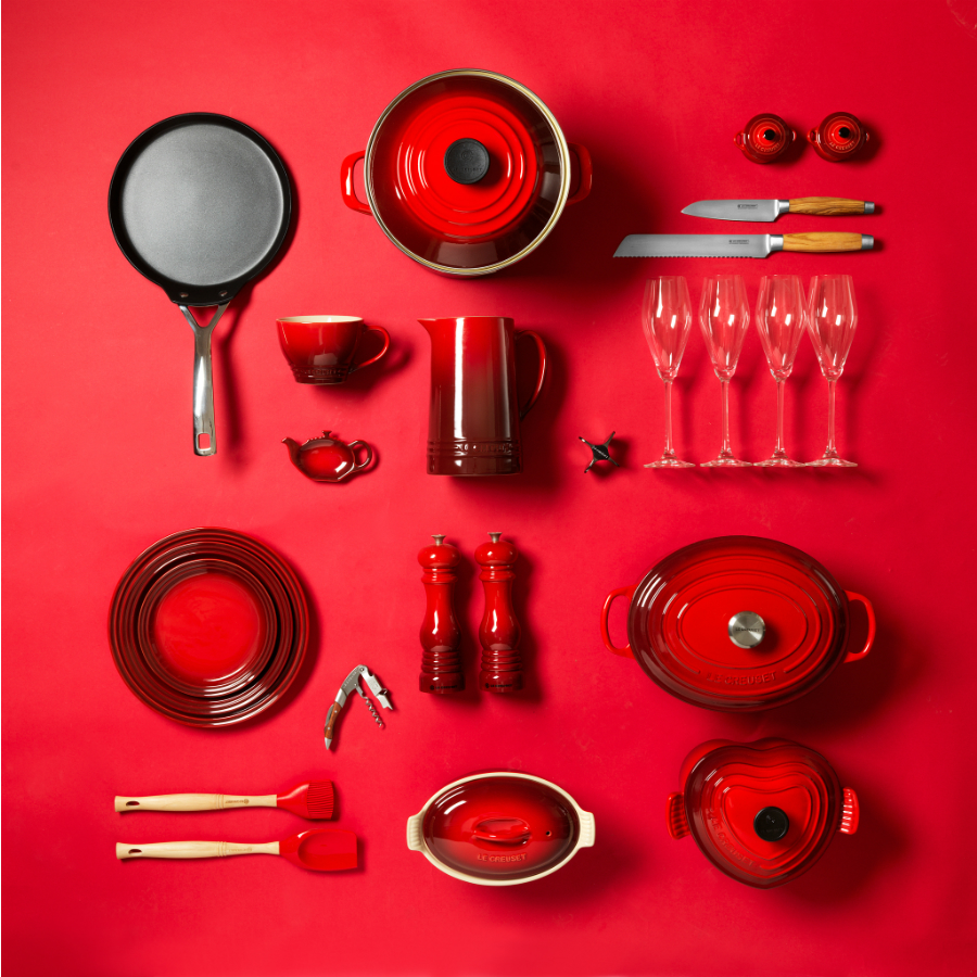 Кастрюля чугунная в форме сердца Le Creuset, Ø20 см, вишневая 25105020602460 - Вид №9