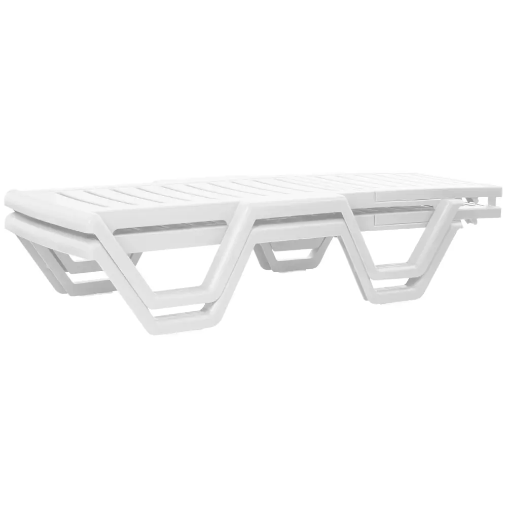 Шезлонг Атлант 186x63x32 см пластик белый 84023959 STLM-2089380 Santreyd - Вид №8