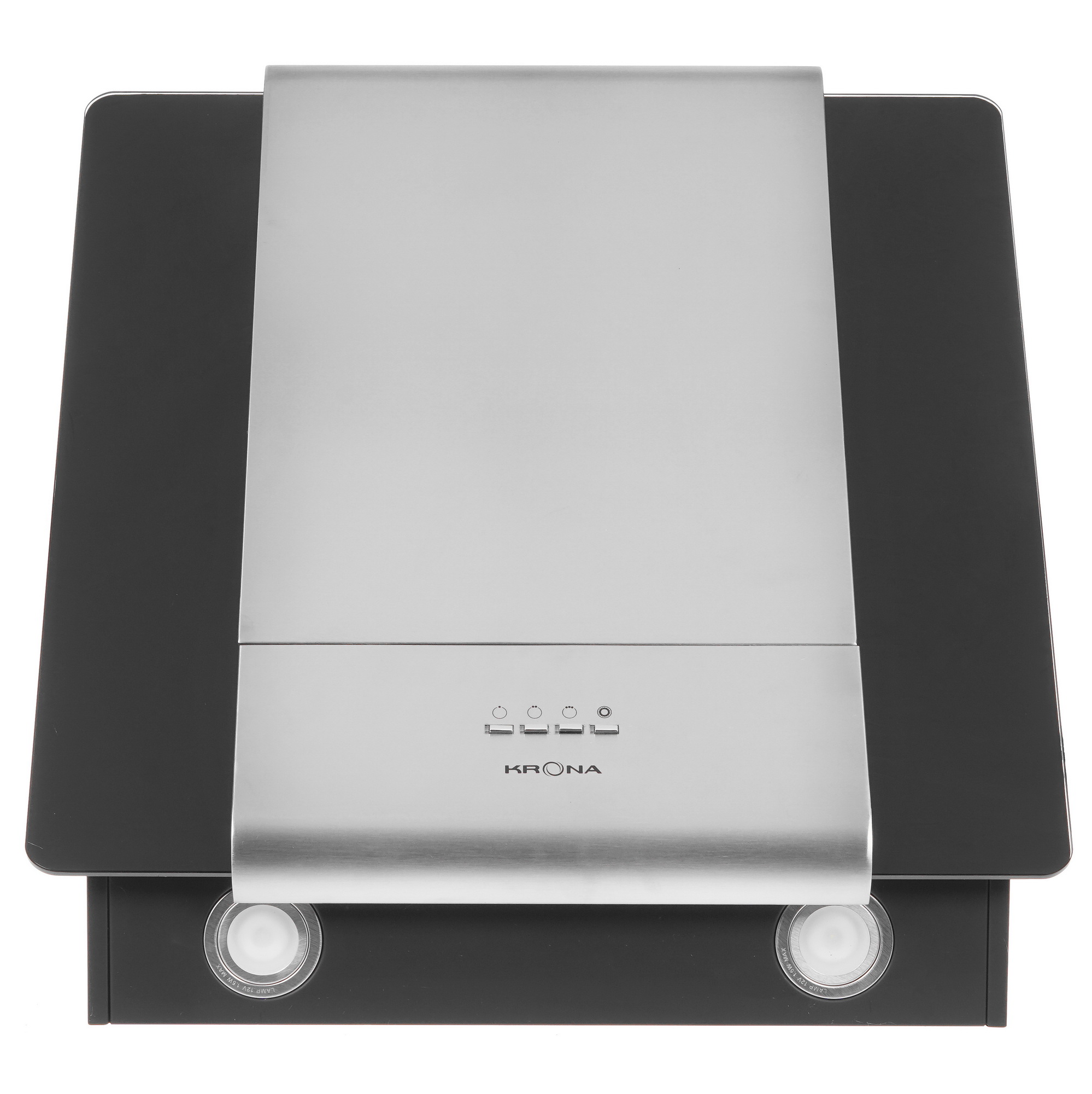 8105488 Вытяжка наклонная KRONA TALLI 600 glass 3P серебристый/черный STDN-0048623 - Вид №1