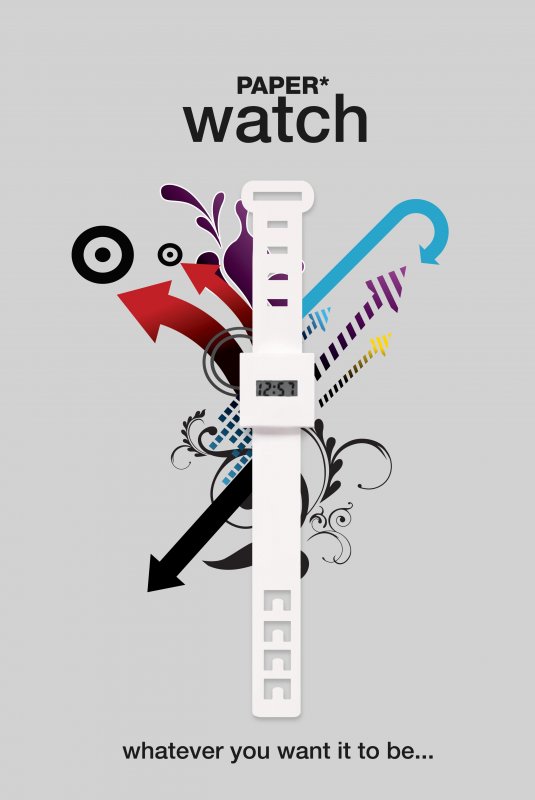 SK PAPERWATCH1 Часы для настоящих художников Suck UK  - Вид №9
