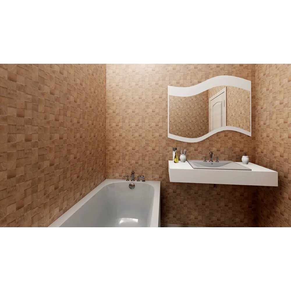 Панель ПВХ Рипсо светлое дерево 8 мм 2700x250 мм 0.68 м² 81946598 STLM-2180604 КРОНАПЛАСТ  - Вид №2