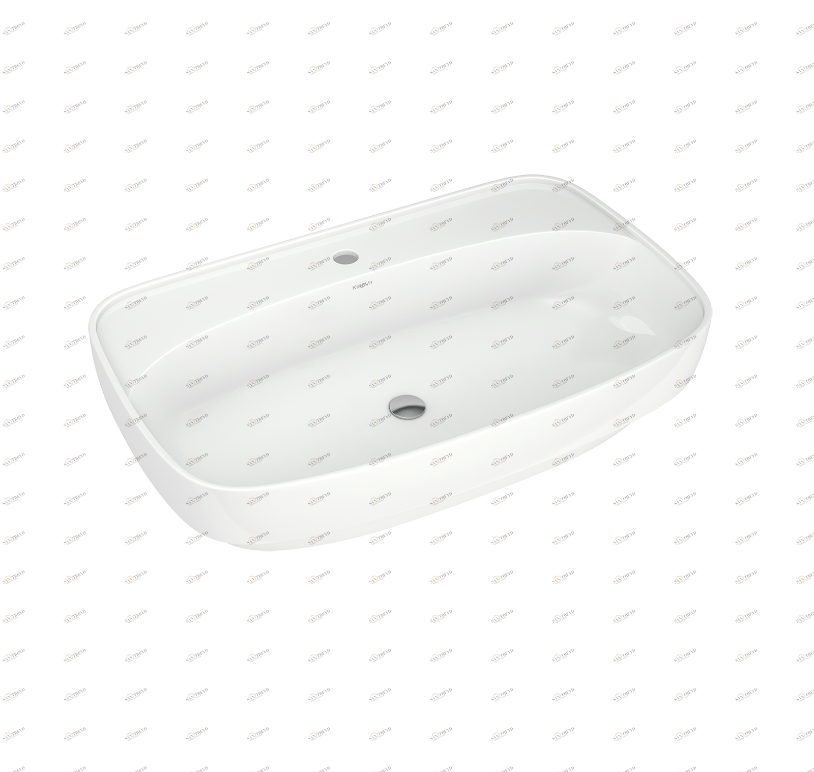 Купер 650 приставной Напольная раковина стоящая прямоугольная KIROVIT Купер