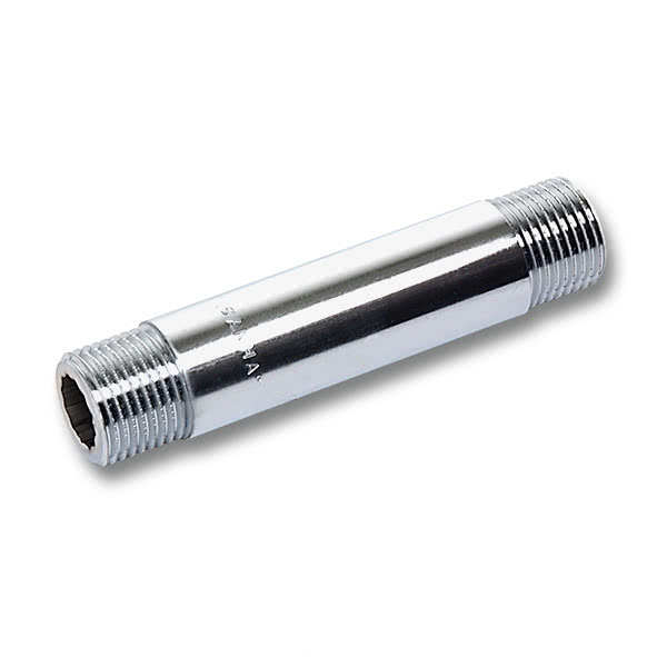 252312150C SANHA 523 удлиненный ниппель, хромированная латунь 1/2x150 мм  - Вид №1
