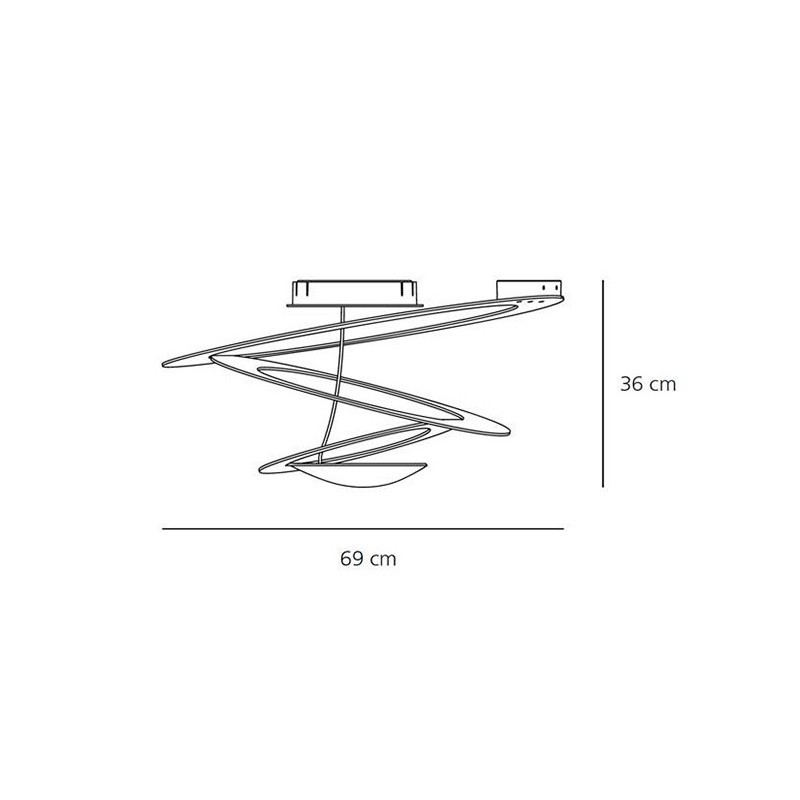 Artemide Pirce 1247010A mini soff потолочный 99317 - Вид №3